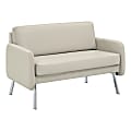Office Star Lounge Loveseat, 33-1/2”H x 48”W x 28-3/4”D, Cream 1 thumbnail image