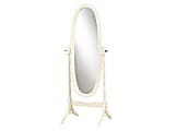 Monarch Specialties Sara Oval Mirror, 59"H x 23"W x 20"D, White 1 thumbnail image