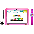 Linsay F10IPS Tablet, 10.1" Screen, 2GB Memory, 64GB Storage, Android 13, Kids Pink
