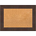 Amanti Art Cork Bulletin Board, 29" x 21", Natural, Wildwood Brown Wood Frame 1 thumbnail image