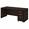 Bush Business Furniture Studio C Office 72"W Computer Desk With Mobile File Cabinet, Black Walnut, Standard Delivery 1 thumbnail image