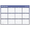 2025 AT-A-GLANCE® Reversible Yearly Wall Calendar, 24" x 36", Blue, January 2025 To December 2025, A1102 1 thumbnail image