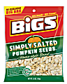 Bigs Pumpkin Seeds, Simply Salted, 5 Oz, Pack Of 12