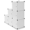 Mount-It! Work-It WI-40 Modular Cube Storage, Large Size, Black, Set Of 6 Cubes