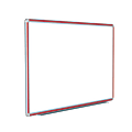Ghent DecoAurora Magnetic Dry-Erase Whiteboard, Porcelain, 48” x 96”, White, Gray Aluminum Frame 1 thumbnail image
