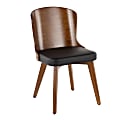 LumiSource Bocello Chair, Walnut/Black