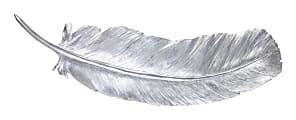 Zuo Modern Pluma Wall Décor, 24 5/8" x 24 13/16", Silver