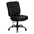 Flash Furniture HERCULES Series Ergonomic Big & Tall High-Back Executive Office Chair, Black LeatherSoft