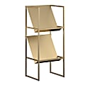 Ameriwood Home Helix Vinyl Record Storage, 32-7/16"H x 14"W x 11-3/8"D, Gold 1 thumbnail image