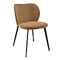 Eurostyle Markus Fabric Side Accent Chairs, Rust/Black, Set Of 2 Chairs