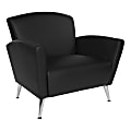 Office Star™ Club Chair, Dillon Black/Chrome 1 thumbnail image