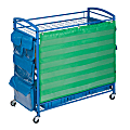 Honey-can-do All-purpose Teaching Cart - Metal - 34" Length x 13.6" Width x 24.1" Height - Steel Frame - Blue - 1