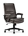 Serta® Comfort Modern Ergonomic Bonded Leather High-Back Executive Office Chair, Brown 1 thumbnail image