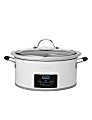 Betty Crocker 6-Quart Oval Digital Slow Cooker, White 1 thumbnail image