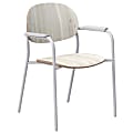 KFI Studios Tioga Guest Chair With Arms, Ash/Silver