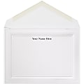 The Occasions Group Stationery Note Cards, 4 1/2" x 6 1/4"W, Folded, 3-Step Embossed Panel, White Matte, Box Of 25 1 thumbnail image