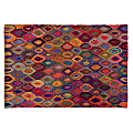 Baxton Studio Addis Handwoven Fabric Area Rug, 63” x 90-5/8”, Multicolor 1 thumbnail image