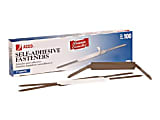 ACCO® Premium Self-Adhesive Fastener, 2" Capacity, 2 3/4" Prong to Prong, Box of 100 - 2.8" - 2" Size Capacity - 70021 1 thumbnail image