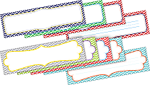 Barker Creek Double-Sided Name Plates, 12" x 3-1/2", Chevron, Set Of 72 Plates 1 thumbnail image