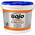 Gojo® Fast Towels Hand/Surface Cleaner - 9" x 10" - White - 225 Per Canister - 1 Each