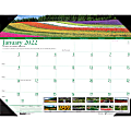 House of Doolittle EarthScapes Gardens Desk Pad - Julian Dates - Monthly - 1 Year - January 2022 till December 2022 - 1 Month Single Page Layout - 22" x 17" Sheet Size - 3.06" x 2.25" Block - Desk Pad - White 1 thumbnail image