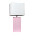 Lalia Home Lexington Table Lamp, 21"H, White/Blush Pink 1 thumbnail image