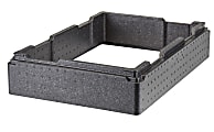 Cambro GoBox Extender, 3-15/16”H x 23-5/8”W x 15-3/4”D, Black 1 thumbnail image