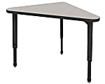 Marco Group Apex™ Series Triangle 41"W Student Desk, Gray Nebula/Black