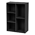 IRIS 35"H 5-Compartment Organizer Bookcase, Black