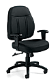 Offices To Go™ Tilter Chair With Arms, 40"H x 25 1/2"W x 24"D, Black