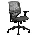 HON® Solve Fabric Mid-Back Task Chair, ReActiv Back, Ink/Black
