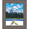 Amanti Art Country Barnwood Wood Picture Frame, 21" x 25", Matted For 16" x 20"