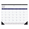 2026 Blueline DuraGlobe™ Monthly Desk Pad Calendar, 22" x 17", Blue/White, January To December, C177227 1 thumbnail image
