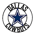 Imperial NFL Wrought Iron Wall Art, 24"H x 24"W x 1/2"D, Dallas Cowboys 1 thumbnail image