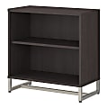 kathy ireland® Office by Bush Business Furniture Method 30"H Bookcase Cabinet, Storm Gray, Standard Delivery