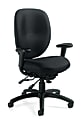 Offices To Go™ Mid-Back Multifunction Chair, 39"H x 24"W x 25 1/2"D, Black