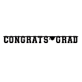 Amscan Congrats Grad Giant Letter Banner, 12-1/2" x 10', Black 1 thumbnail image
