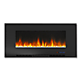 Cambridge Wall-Mount Electric Fireplace With Multicolor Flames, Crystal Rock, 42", Black 1 thumbnail image