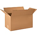Partners Brand Corrugated Boxes, 13"H x 13"W x 21"D, 15% Recycled, Kraft Brown, Bundle Of 20