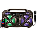 QFX Bluetooth PBX-262 USB/SD Card/FM Radio Boom Box With Microphone and Remote, 6.61”H x 17.17”W x 10.55”D, Black 1 thumbnail image