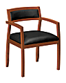 HON® Guest Chair, Black/Bourbon Cherry