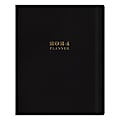 2024 Day Designer Weekly/Monthly Planning Calendar, 8" x 10", Black, January To December