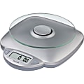 Taylor Digital Food Scale, 8" x 9.4" x 2.8", Silver