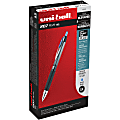 uniball™ 207 Plus+ Gel Pens - Medium Pen Point - 0.7 mm Pen Point Size - Retractable - Blue Gel-based Ink - Metallic Barrel - 1 Dozen