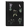 Punch Studio Embroidered Canvas Journal, 6” x 8-1/2”, Legal Rule, 192 Pages, 50% Recycled, Floral Black 1 thumbnail image