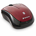 Verbatim Bluetooth® Wireless Tablet Multi-Trac Blue LED Mouse - Garnet - Blue LED - Wireless - Bluetooth - Garnet - 1 Pack - 1600 dpi - Symmetrical