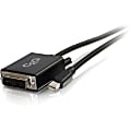 C2G 6ft Mini DisplayPort to DVI Adapter Cable - M/M - DisplayPort/DVI-D for Monitor, Notebook, Tablet - 6 ft - 1 x Mini DisplayPort Male Digital Audio/Video - 1 x DVI-D (Single-Link) Male Digital Video - Shielding - Black"""