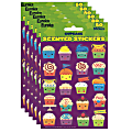 Eureka Scented Stickers, Cupcake, 80 Stickers Per Pack, Set Of 6 Packs