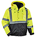 Ergodyne GloWear 8381 Type-R Class 3 Performance 3-In-1 Bomber Jacket, Medium, Lime