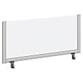 Bush Business Furniture Desk Divider Privacy Panel, 42"W, Frosted Acrylic, Premium Installation 1 thumbnail image